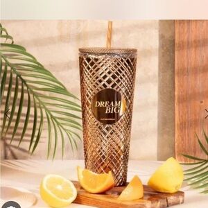 Rachel Miriam “Dream Big” Rose gold 20 oz tumbler New In Box $48 MSRP